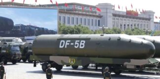 China ist das Land das sein Atomwaffenarsenal am stärksten aufgestockt hat