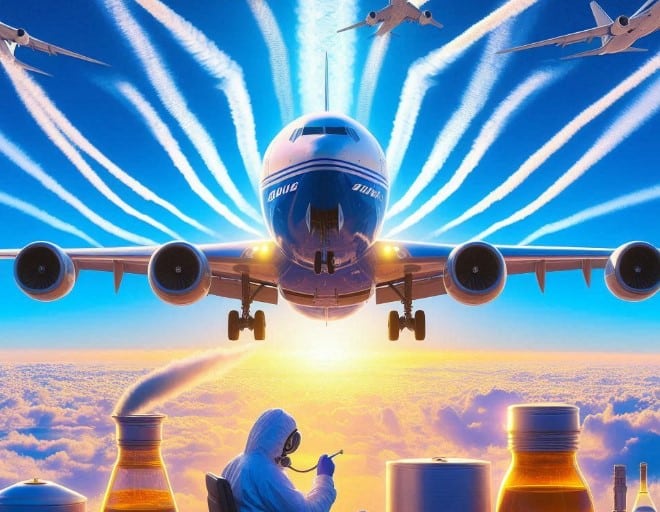 Boeing-Flotte als Chemtrail-Bomber? Wissenschaftler planen Schwefel-Attacke auf unseren Himmel!